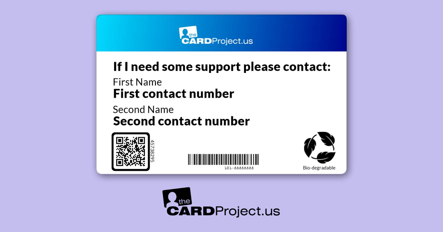 Hearing Impaired Photo Medical Card (REAR)